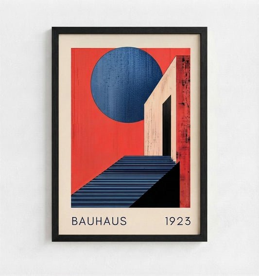 Bauhaus 1923 Staircase Poster